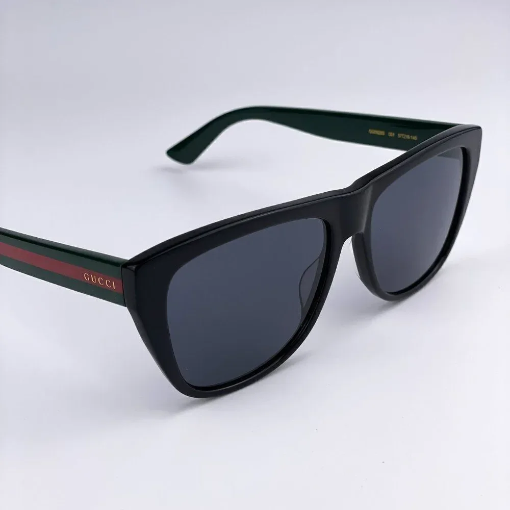 NEW GUCCI GG0926S 001 Black Green Gray Square Men Sunglasses